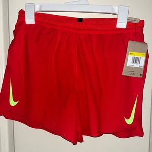 Nike Dri-FIT ADV AeroSwift 4” Lined Racing Shorts Red CJ7840-636 Men's S NWT